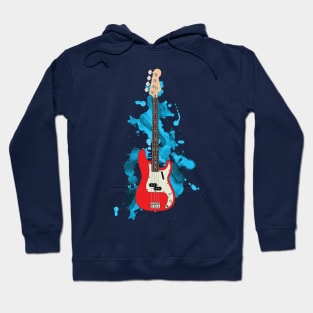 P-style Bass Guitar Fiesta Red Color Hoodie